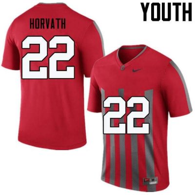 NCAA Ohio State Buckeyes Youth #22 Les Horvath Throwback Nike Football College Jersey ZHX1245RA